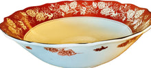 Load image into Gallery viewer, Treasures by Tawanna Red & White Floral Andover Porcelain Serving Bowl, 222 Fifth Edition, 3" High