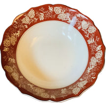 Load image into Gallery viewer, Treasures by Tawanna Red & White Floral Andover Porcelain Serving Bowl, 222 Fifth Edition, 3" High