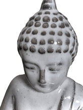 Load image into Gallery viewer, One-of-a-Kind Meditating Buddha Statue – Pearl White Ceramic Zen Decor for Your Sanctuary