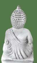 Load image into Gallery viewer, One-of-a-Kind Meditating Buddha Statue – Pearl White Ceramic Zen Decor for Your Sanctuary