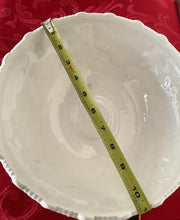 Load image into Gallery viewer, Vintage Ceramic Pedestal Bowl – Hand Painted Holiday Floral Decor