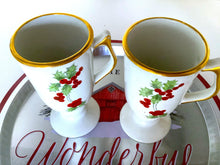 Load image into Gallery viewer, Treasures by Tawanna Hall 1272 Vintage Hand-Painted Irish Mugs - Set of 2, 12 oz Ceramic