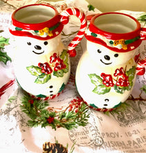 Load image into Gallery viewer, Treasure by Tawanna Tracy Porter Pre-Loved Snowman Holiday Ceramic Mugs (2)