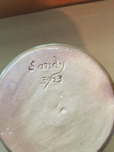 Load image into Gallery viewer, Vintage Signature Sage Green Ceramic Pottery with Lid