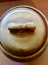 Load image into Gallery viewer, Vintage Signature Sage Green Ceramic Pottery with Lid