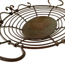 Load image into Gallery viewer, Vintage Bronze Oval Tray with Rope-Like Handles
