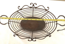 Load image into Gallery viewer, Vintage Bronze Oval Tray with Rope-Like Handles