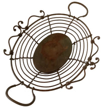 Load image into Gallery viewer, Vintage Bronze Oval Tray with Rope-Like Handles