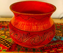 Load image into Gallery viewer, One-of-a-Kind Vintage American Pottery Bowl – Signed, Hand-Carved Home Decor