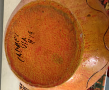 Load image into Gallery viewer, One-of-a-Kind Vintage American Pottery Bowl – Signed, Hand-Carved Home Decor