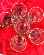 Load image into Gallery viewer, Treasures by Tawanna Pre-loved Holly Berry Painted Stemless Wine Goblets, Set of 6