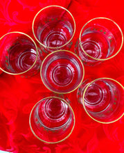Load image into Gallery viewer, Treasures by Tawanna Pre-loved Holly Berry Painted Stemless Wine Goblets, Set of 6
