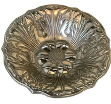 Load image into Gallery viewer, Wilton Vintage Pewter Serving Bowl – Embossed Floral & Fruit Design – Unique Pre-Loved Home Treasure