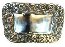 Load image into Gallery viewer, Vintage Pewter Serving Tray – Embossed Rectangular Dish for Elegant Entertaining & Home Decor