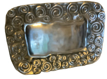 Load image into Gallery viewer, Vintage Pewter Serving Tray – Embossed Rectangular Dish for Elegant Entertaining & Home Decor