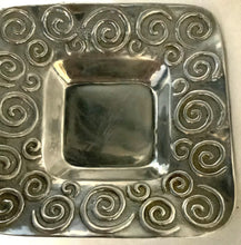 Load image into Gallery viewer, Vintage Old Town Pewter Bowl - Swirl Embossed Decorative Dish