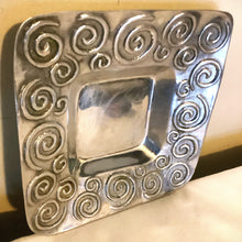 Load image into Gallery viewer, Vintage Old Town Pewter Bowl - Swirl Embossed Decorative Dish