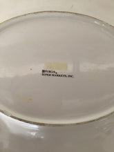 Load image into Gallery viewer, Vintage Publix Santa & Mrs. Claus Ceramic Serving Tray, 13" Red & White Oval Holiday Platter