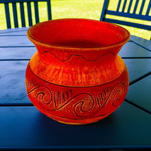 Load image into Gallery viewer, One-of-a-Kind Vintage American Pottery Bowl – Signed, Hand-Carved Home Decor