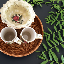 Load image into Gallery viewer, Vintage Ceramic Bowl with Rose Painting; Two Large Mugs