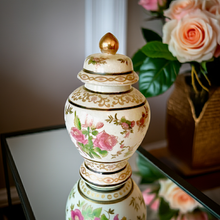 Load image into Gallery viewer, One-of-a-Kind Vintage Floral Ginger Jar - Hand-Painted Ceramic Home Decor for Your Sanctuary Ornamental