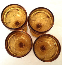 Load image into Gallery viewer, Amber Tiara Indiana Glass Footed Tumblers