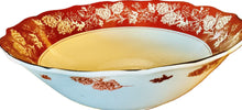 Load image into Gallery viewer, Red/white Floral Andover Serving Bowl