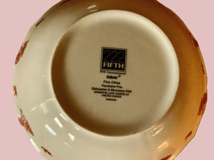 Red/white Floral Andover Serving Bowl