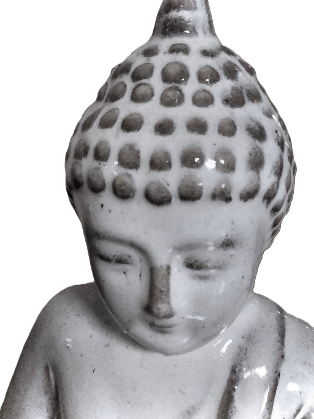 Meditating Pearl-color Buddha