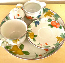 Load image into Gallery viewer, Mikasa Vintage Country Classic #DCO14 Platter Set (platter, bowl, creamer, jumbo cup and saucer)