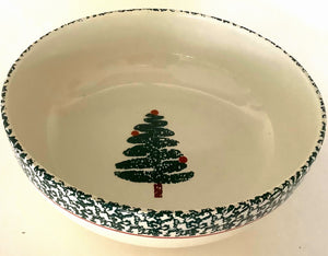 Furio Vintage Christmas Tree Serving Bowl.