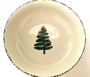 Furio Vintage Christmas Tree Serving Bowl.