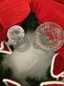 Glass Angel Candle Holders