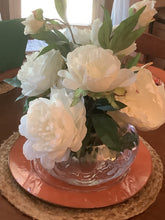 Load image into Gallery viewer, Vintage Clear Glass Scalloped Edge Bowl with PH Engraving