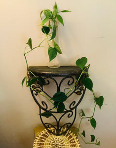 Treasures by Tawanna: Vintage Bronze Metal Wall Shelves with Jeweled Leaves (Pair)