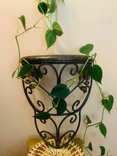 Load image into Gallery viewer, Treasures by Tawanna: Vintage Bronze Metal Wall Shelves with Jeweled Leaves (Pair)