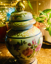 Load image into Gallery viewer, One-of-a-Kind Vintage Floral Ginger Jar - Hand-Painted Ceramic Home Decor for Your Sanctuary Ornamental