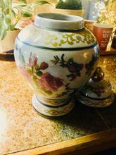 Load image into Gallery viewer, One-of-a-Kind Vintage Floral Ginger Jar - Hand-Painted Ceramic Home Decor for Your Sanctuary Ornamental