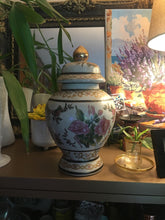 Load image into Gallery viewer, One-of-a-Kind Vintage Floral Ginger Jar - Hand-Painted Ceramic Home Decor for Your Sanctuary Ornamental