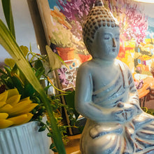 Load image into Gallery viewer, One-of-a-Kind Meditating Buddha Statue – Pearl White Ceramic Zen Decor for Your Sanctuary