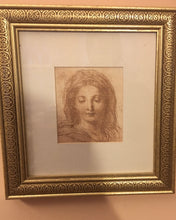 Load image into Gallery viewer, Enchanting La Scapigliata Art Print – Vintage Leonardo da Vinci Framed Décor – Timeless Beauty for Your Home