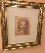 Load image into Gallery viewer, Enchanting La Scapigliata Art Print – Vintage Leonardo da Vinci Framed Décor – Timeless Beauty for Your Home