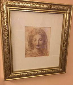 Enchanting La Scapigliata Art Print – Vintage Leonardo da Vinci Framed Décor – Timeless Beauty for Your Home