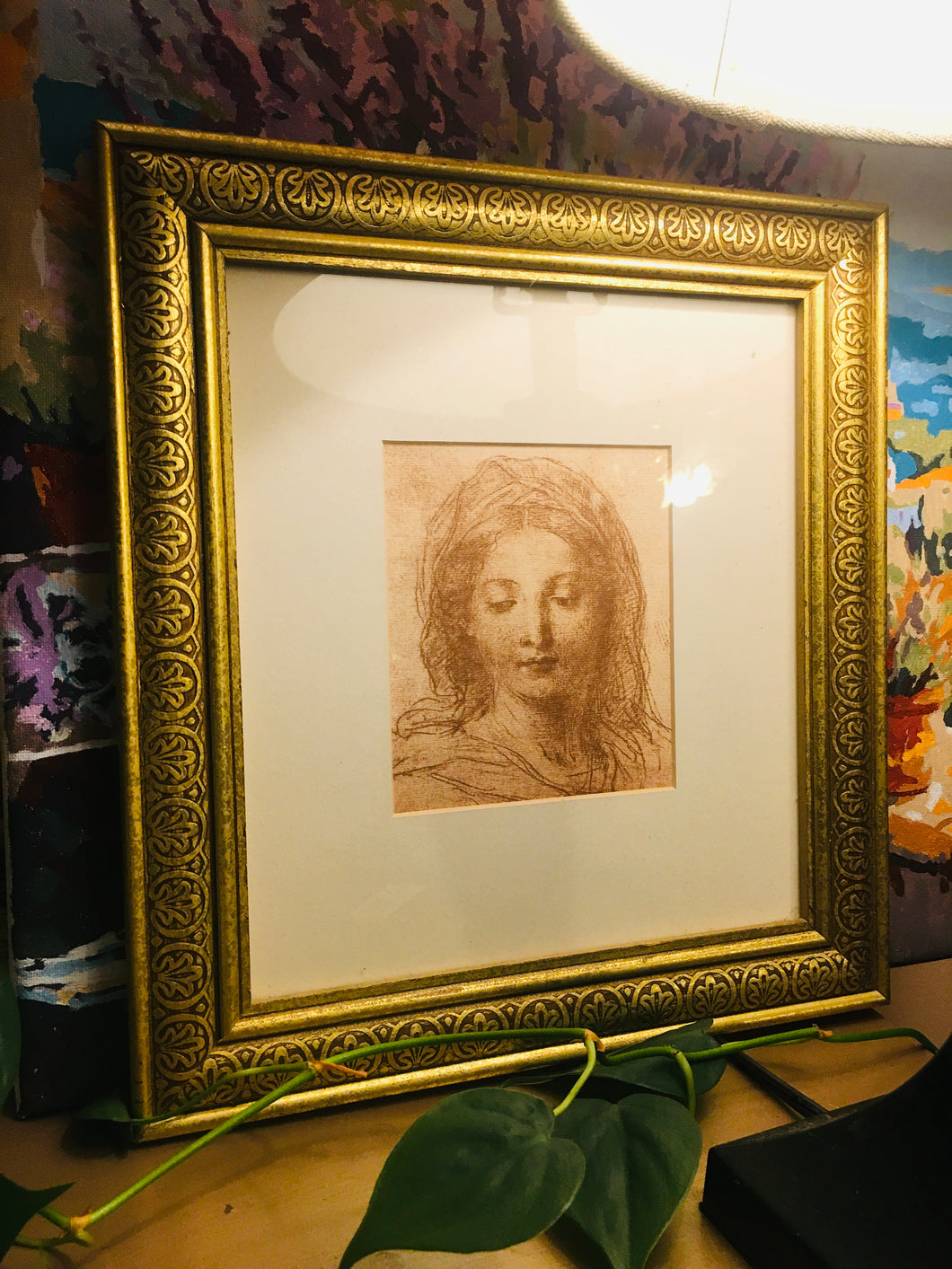 Enchanting La Scapigliata Art Print – Vintage Leonardo da Vinci Framed Décor – Timeless Beauty for Your Home