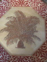 Load image into Gallery viewer, Treasures by Tawanna Vintage Palm Tree Octagonal Découpage Plates - Set of 2