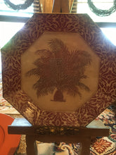 Load image into Gallery viewer, Treasures by Tawanna Vintage Palm Tree Octagonal Découpage Plates - Set of 2