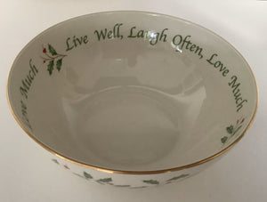 Lenox Dimension Collection Holiday Serving Bowl