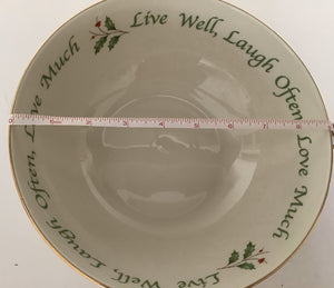 Lenox Dimension Collection Holiday Serving Bowl