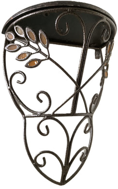 Treasures by Tawanna: Vintage Bronze Metal Wall Shelves with Jeweled Leaves (Pair)