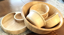 Load image into Gallery viewer, Wooden Salad Bowl Set